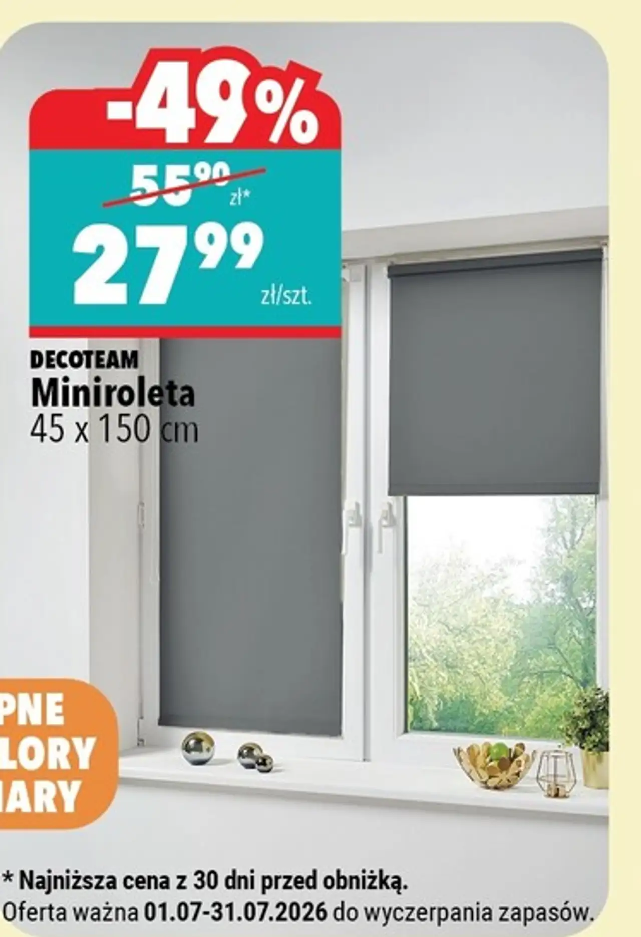 DECOTEAM Miniroleta 45 x 150 cm