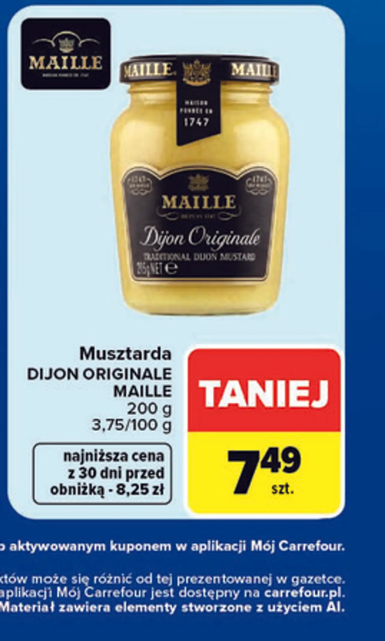 Musztarda DIJON ORIGINALE MAILLE