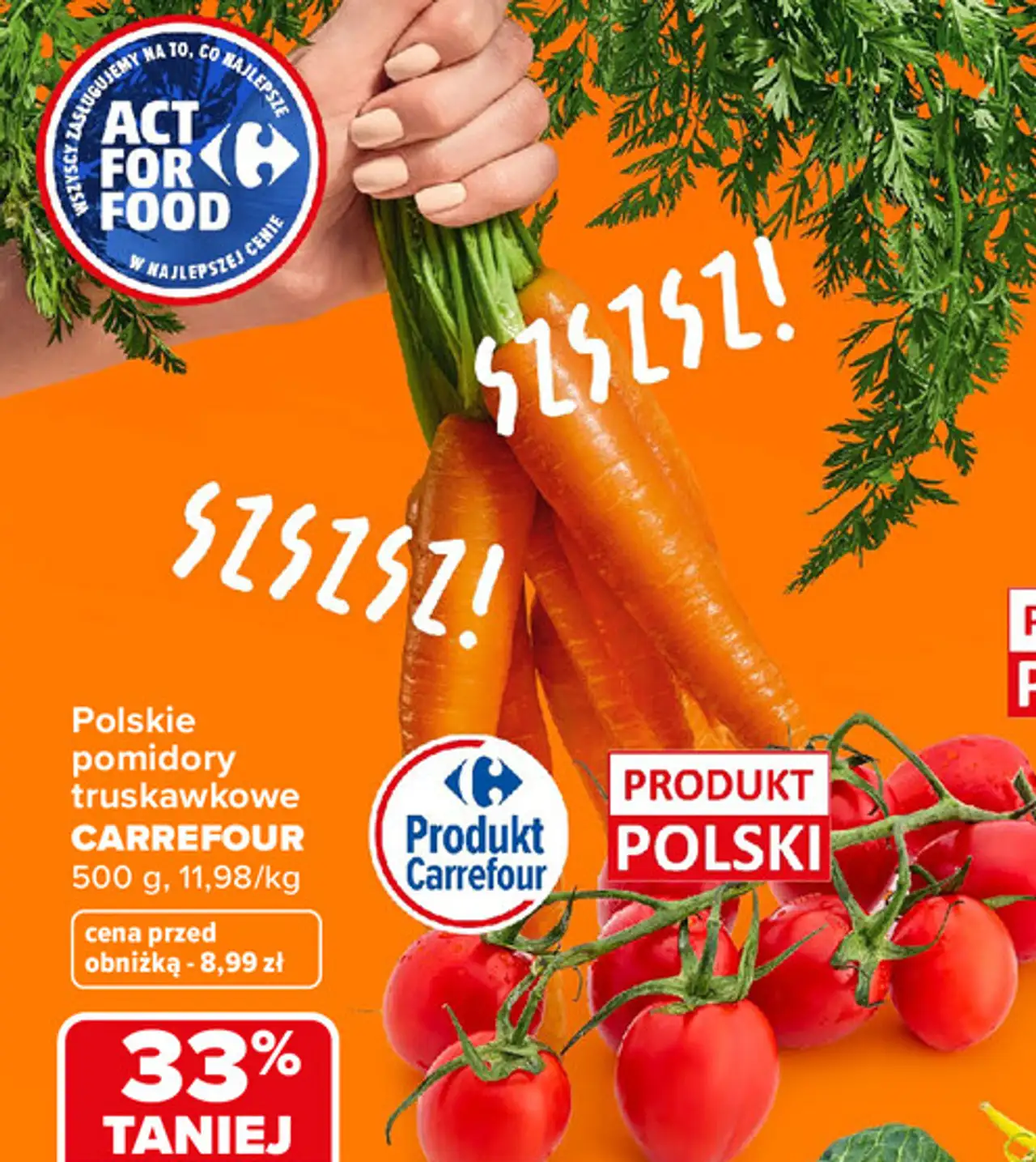 Polskie pomidory truskawkowe CARREFOUR