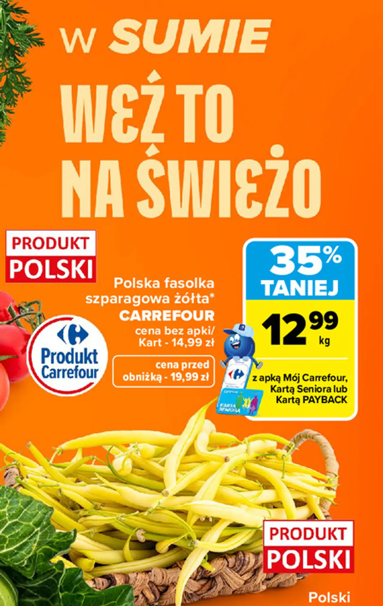 Polska fasolka szparagowa żółta* CARREFOUR