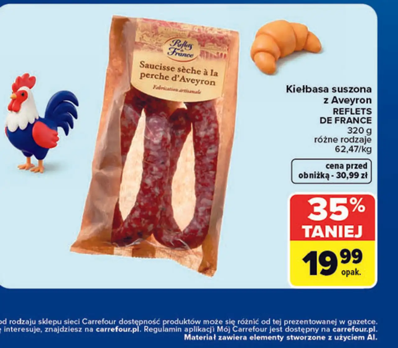 Kiełbasa suszona z Aveyron REFLETS DE FRANCE