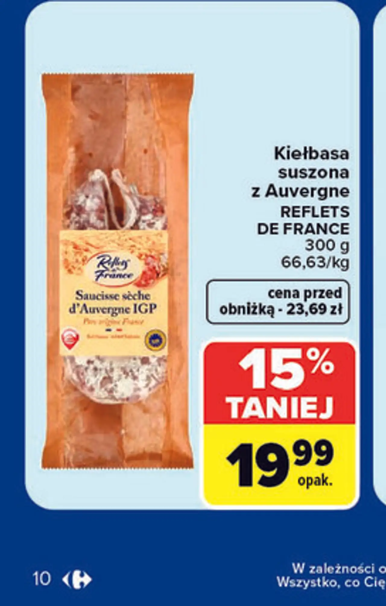 Kiełbasa suszona z Auvergne REFLETS DE FRANCE