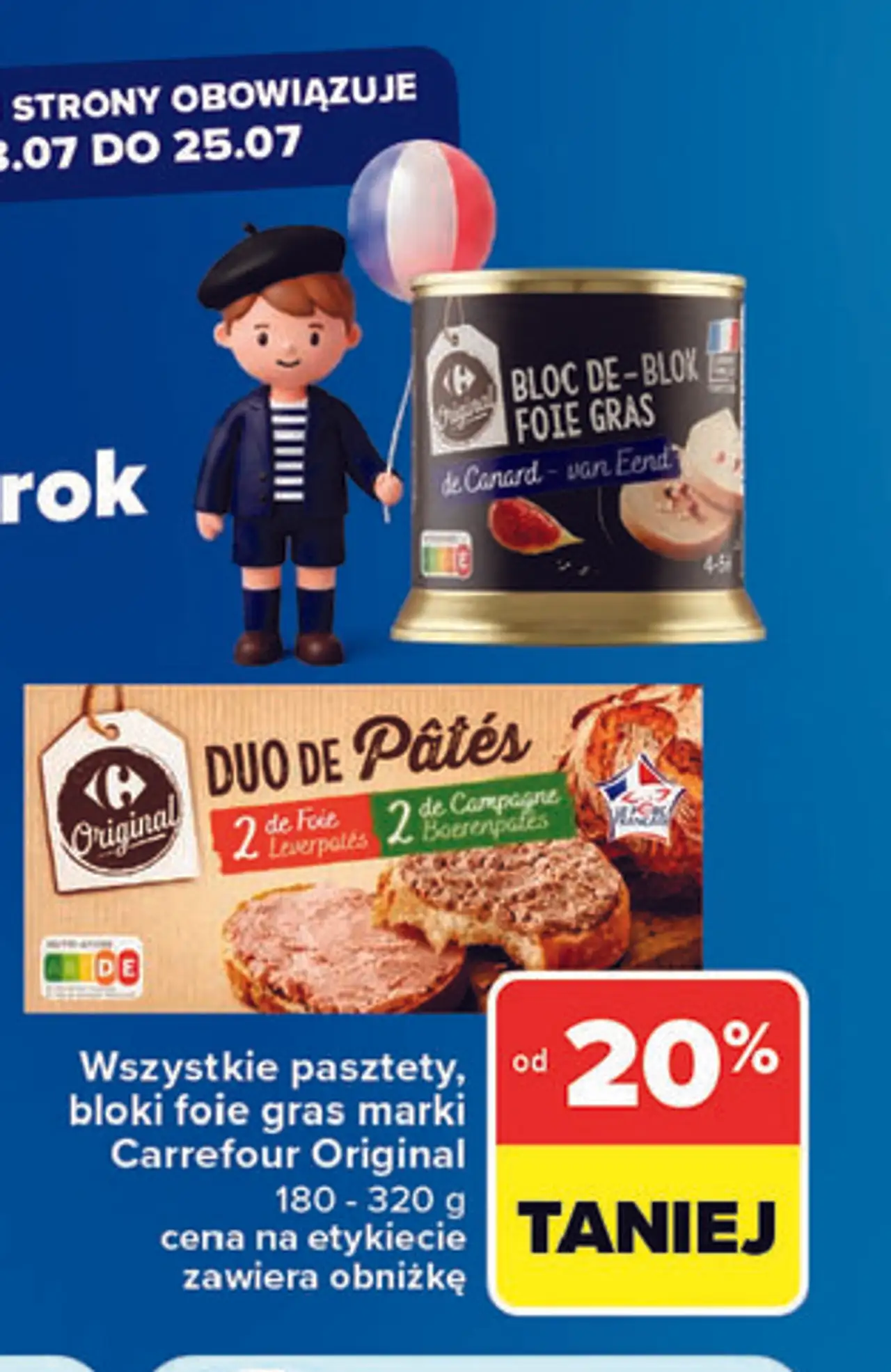 Wszystkie pasztety, bloki foie gras marki Carrefour Original