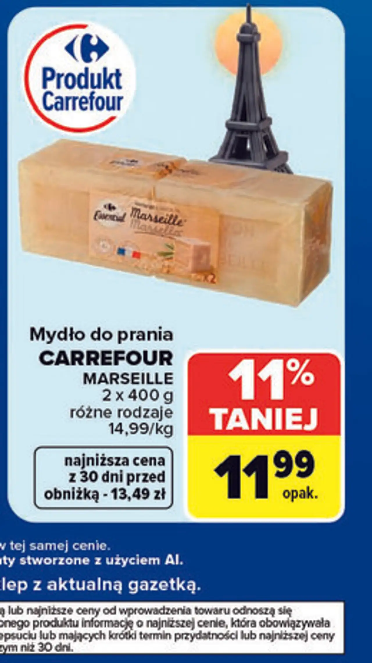 Mydło do prania CARREFOUR MARSEILLE
