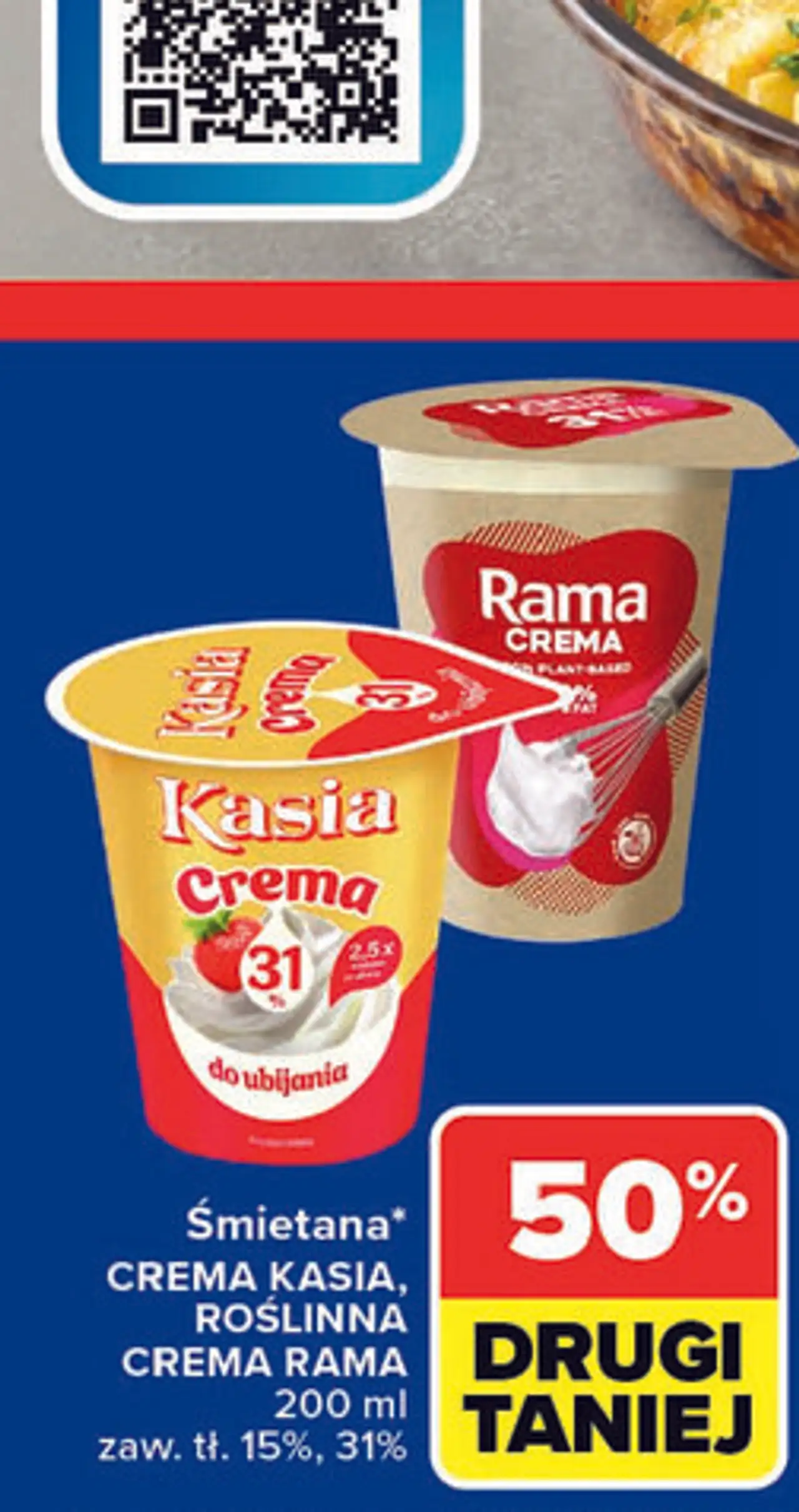 Śmietana Crema Kasia, Roślinna Crema Rama