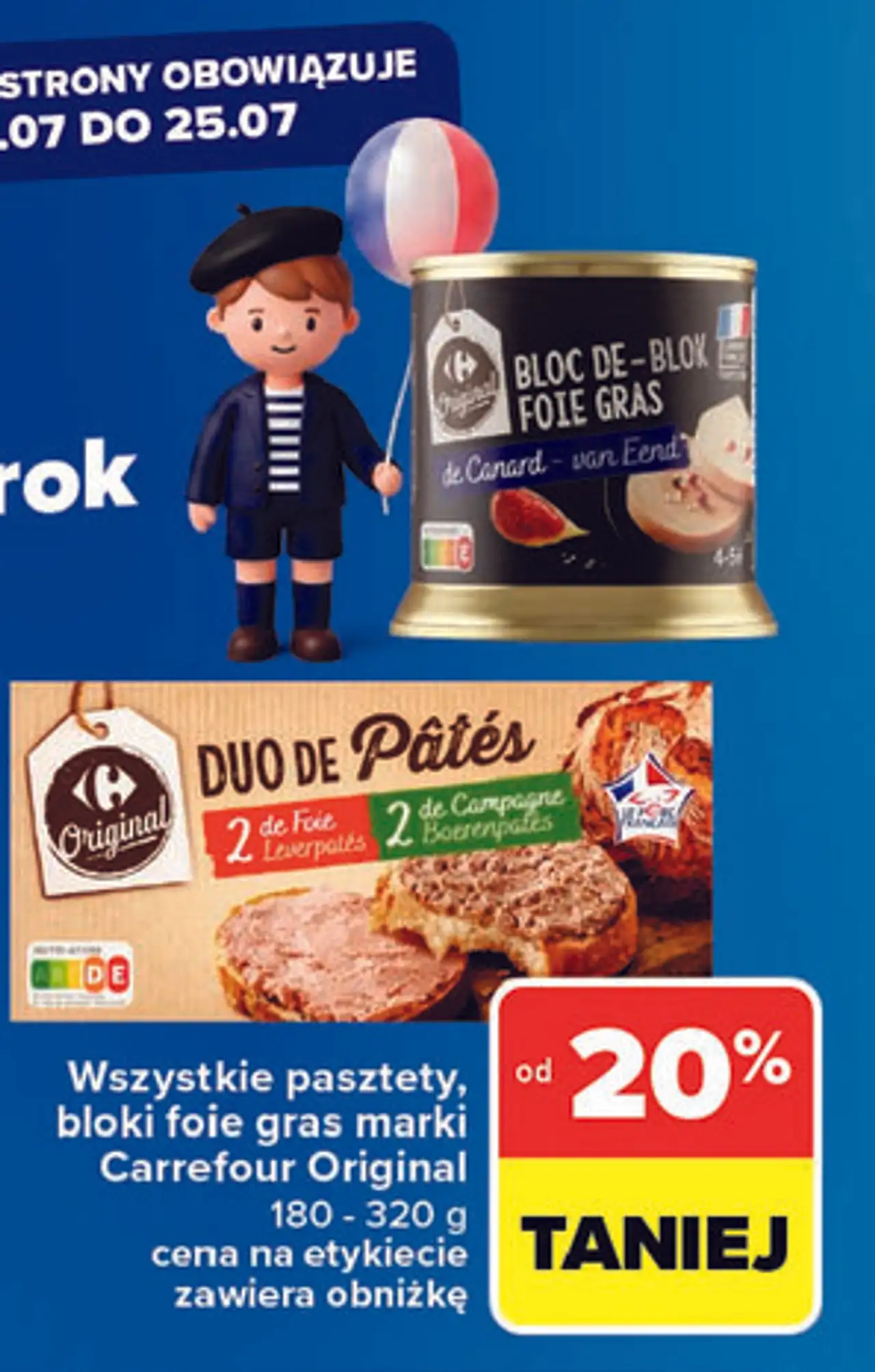 Wszystkie pasztety, bloki foie gras marki Carrefour Original
