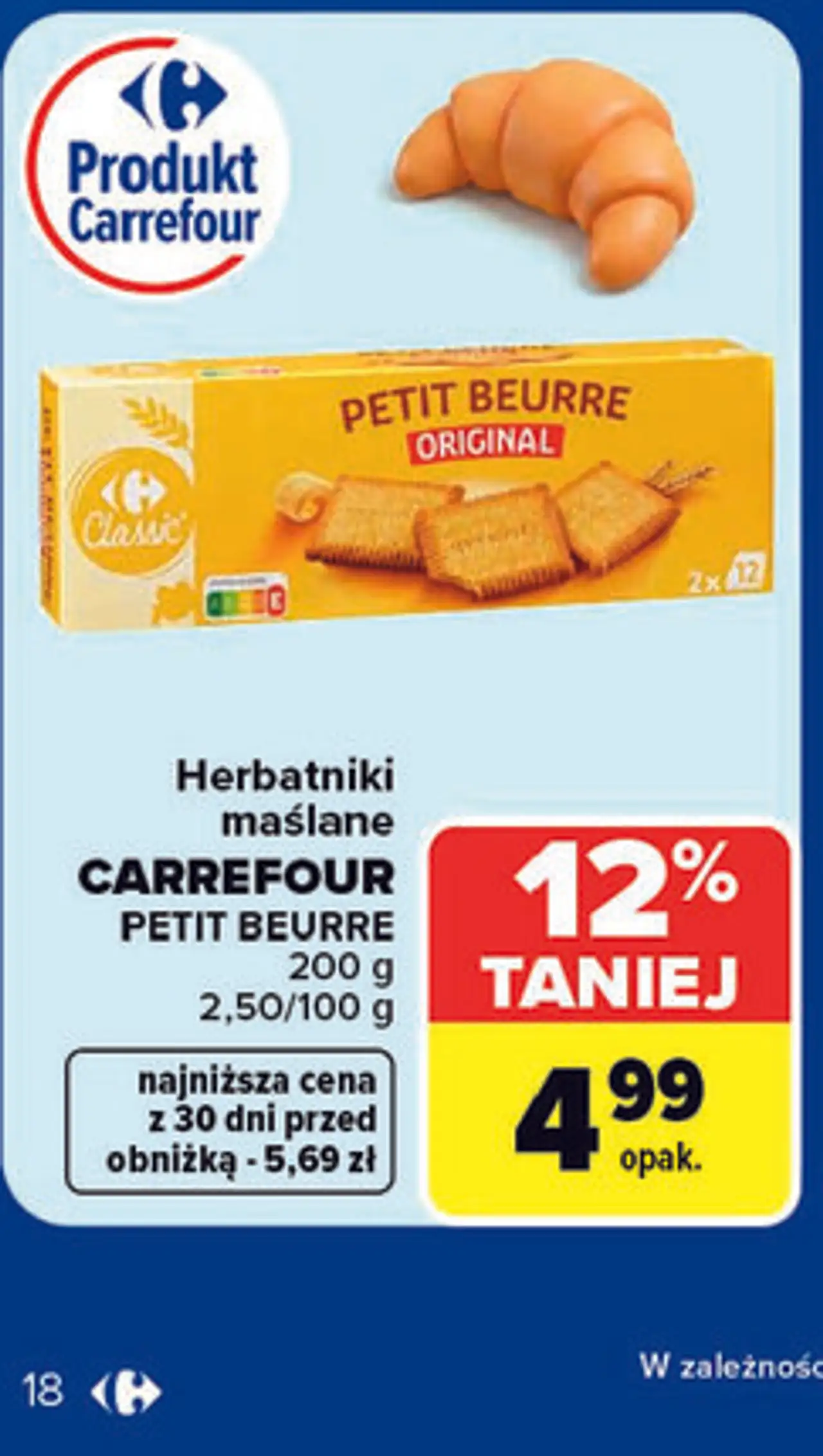 Herbatniki maślane Carrefour Petit Beurre