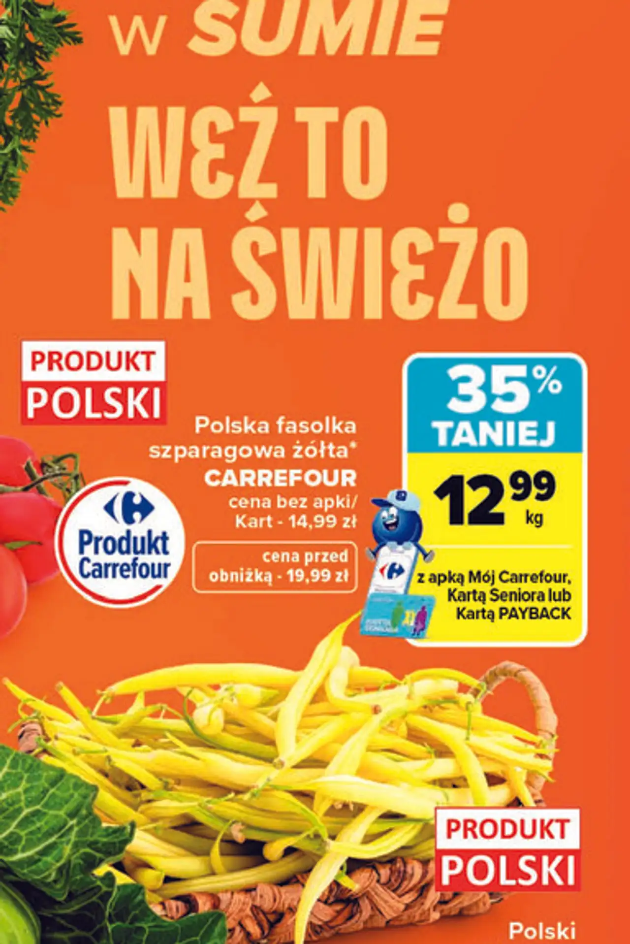Polska fasolka szparagowa żółta CARREFOUR