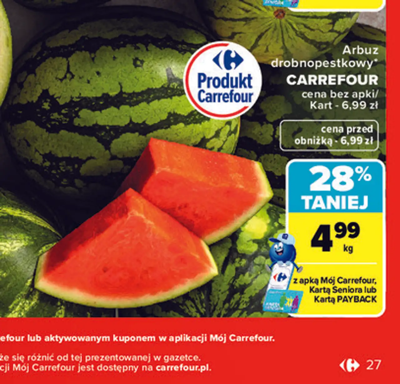 Arbuz drobnopestkowy CARREFOUR