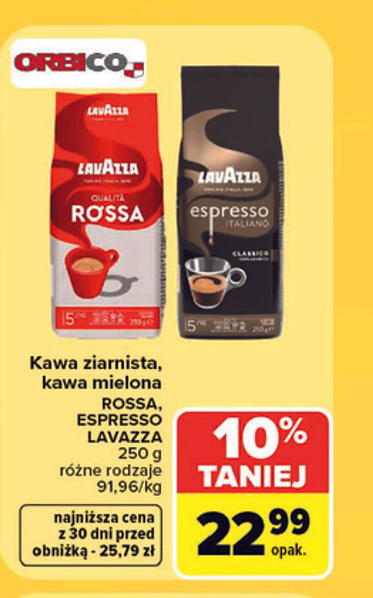 Kawa ziarnista, kawa mielona ROSSA, ESPRESSO LAVAZZA