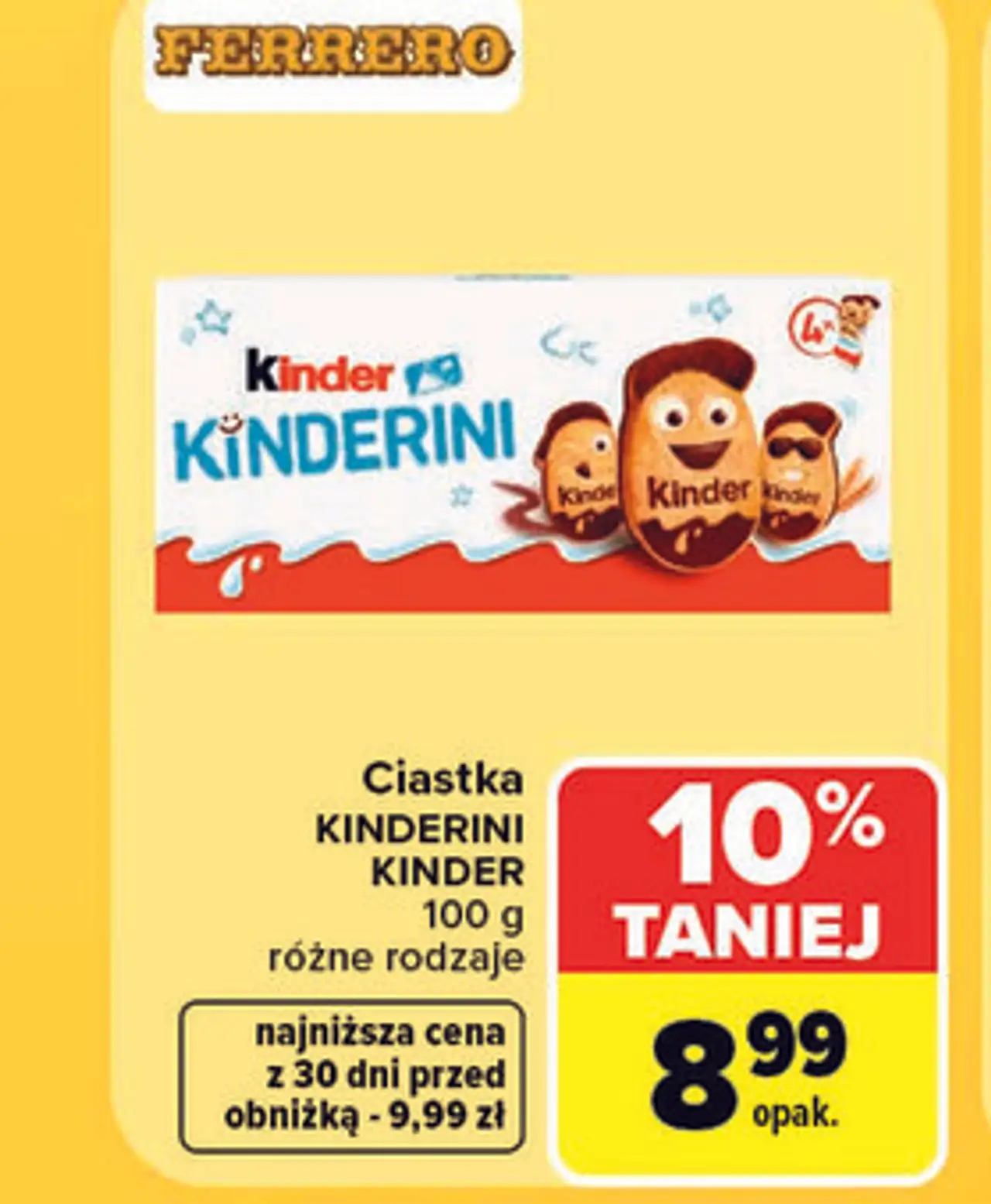 Ciastka KINDERINI KINDER