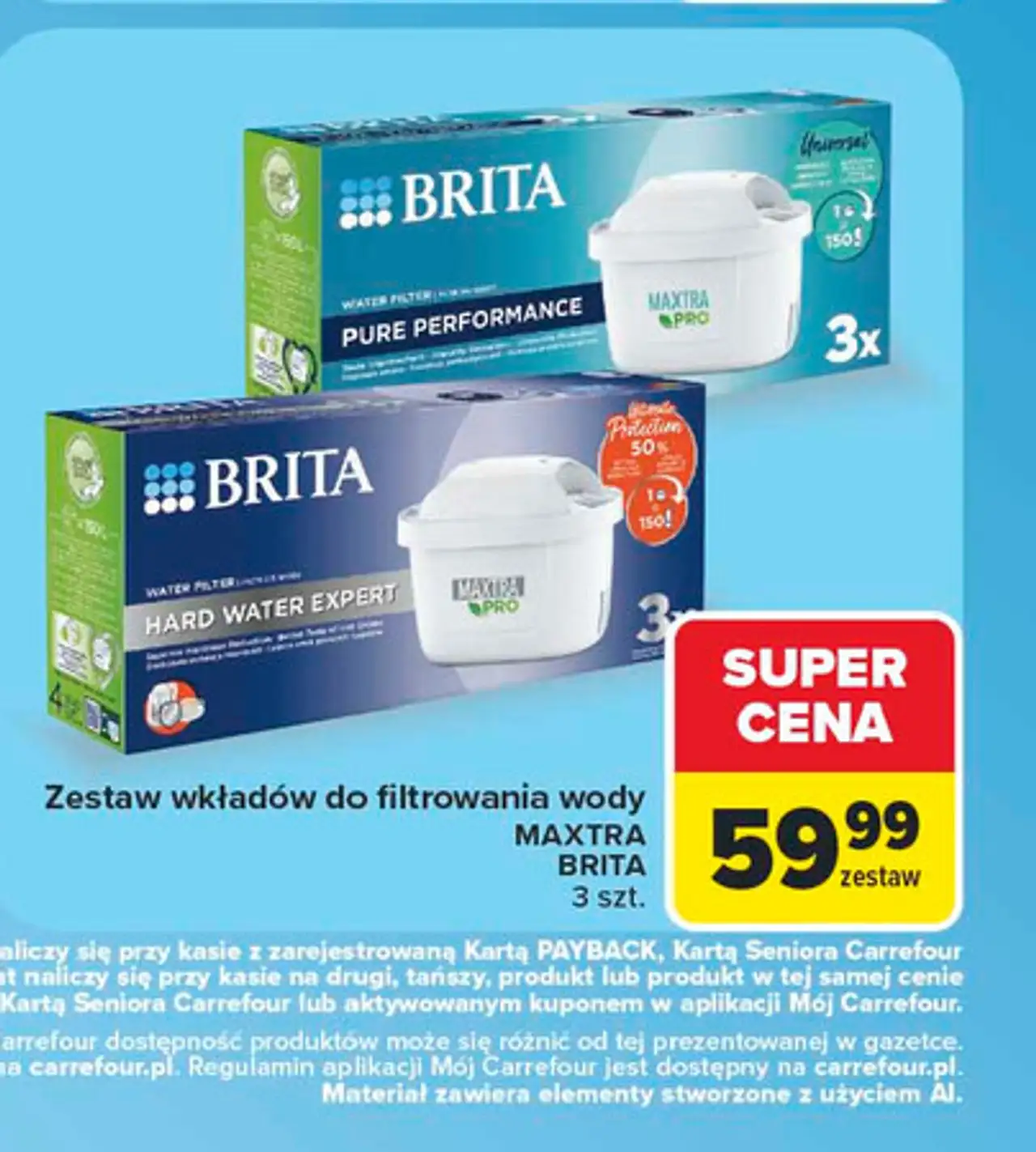 Zestaw wkładów do filtrowania wody MAXTRA BRITA