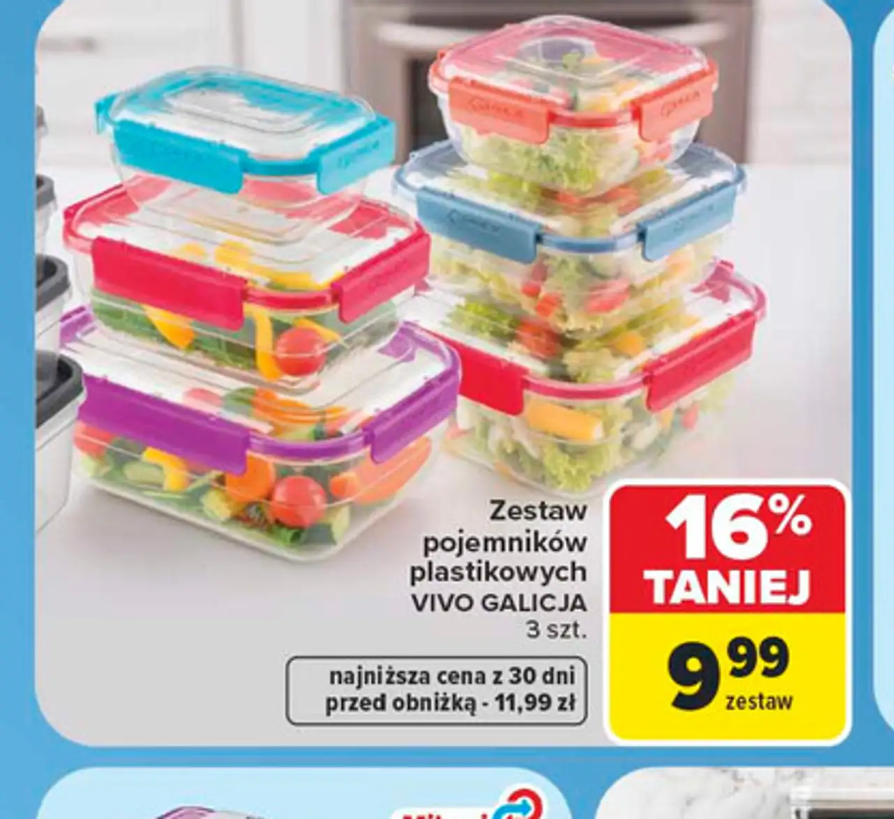 Zestaw pojemników plastikowych Vivo Galicja