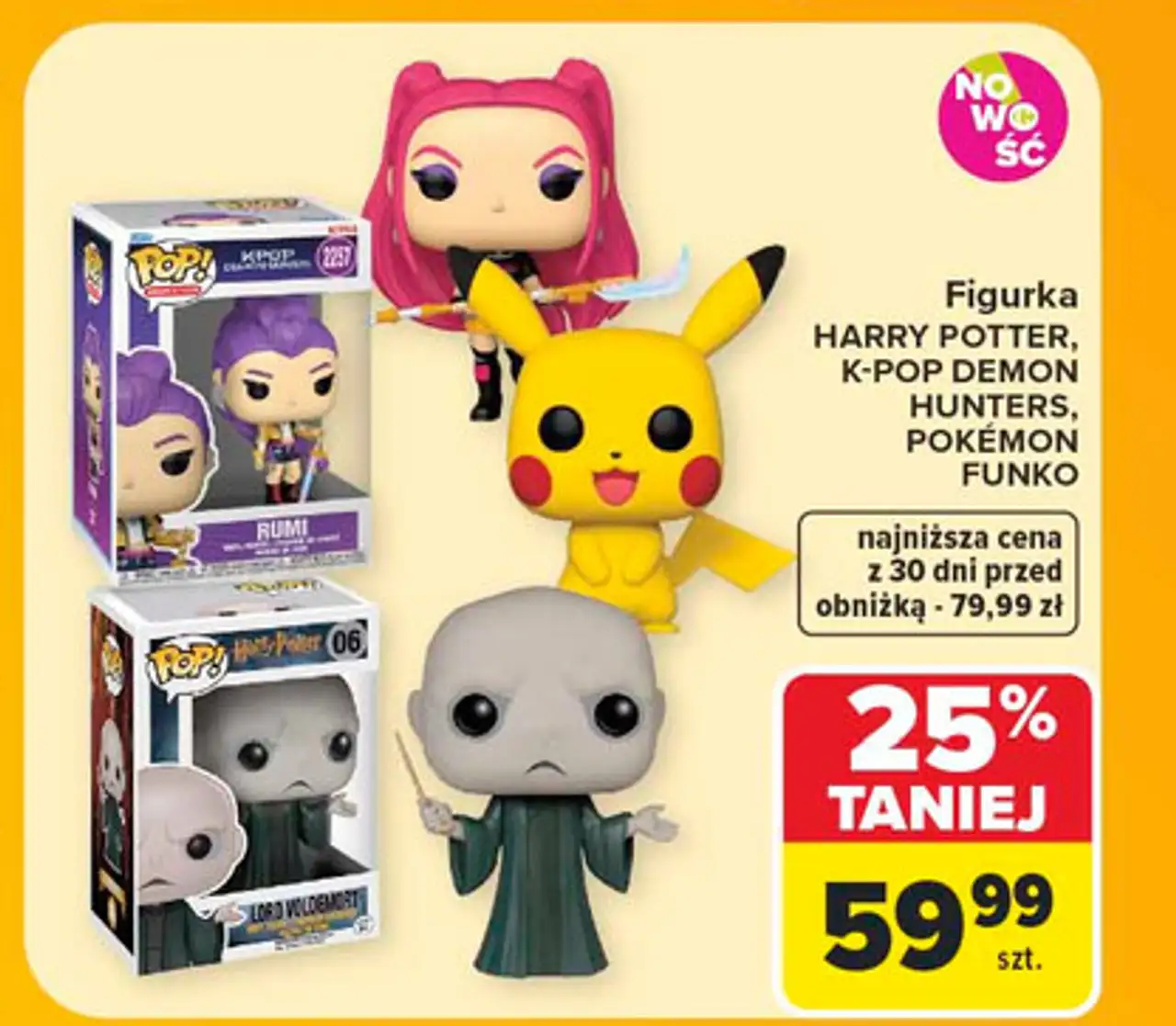 Figurka HARRY POTTER, K-POP DEMON HUNTERS, POKÉMON FUNKO