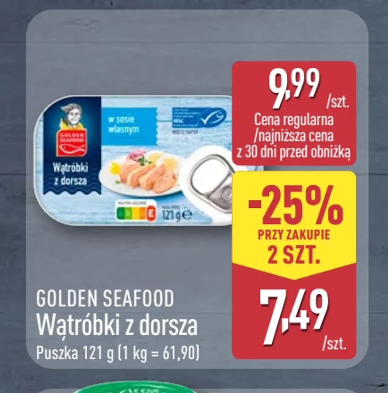 GOLDEN SEAFOOD Wątróbki z dorsza