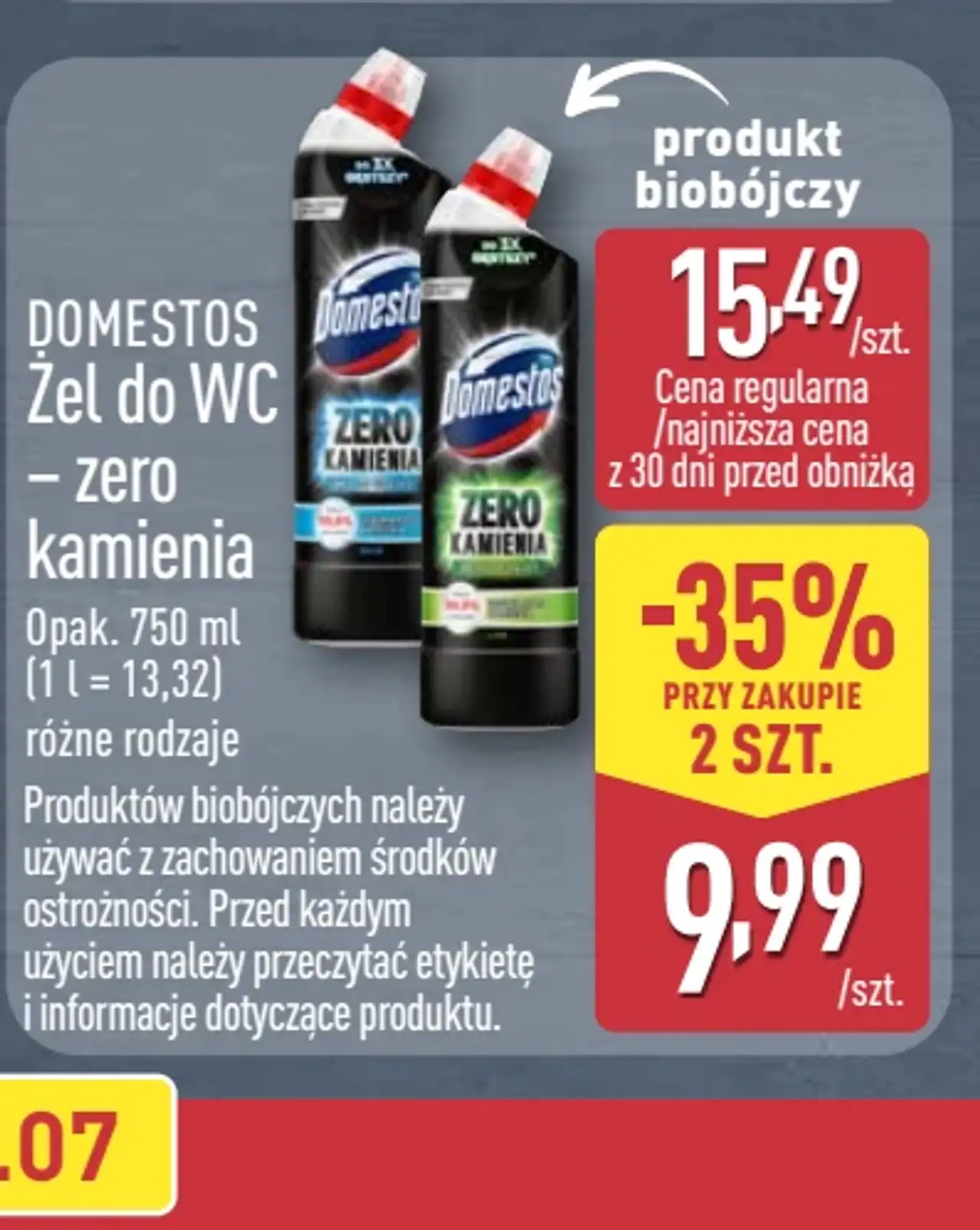Domestos Żel do WC - zero kamienia