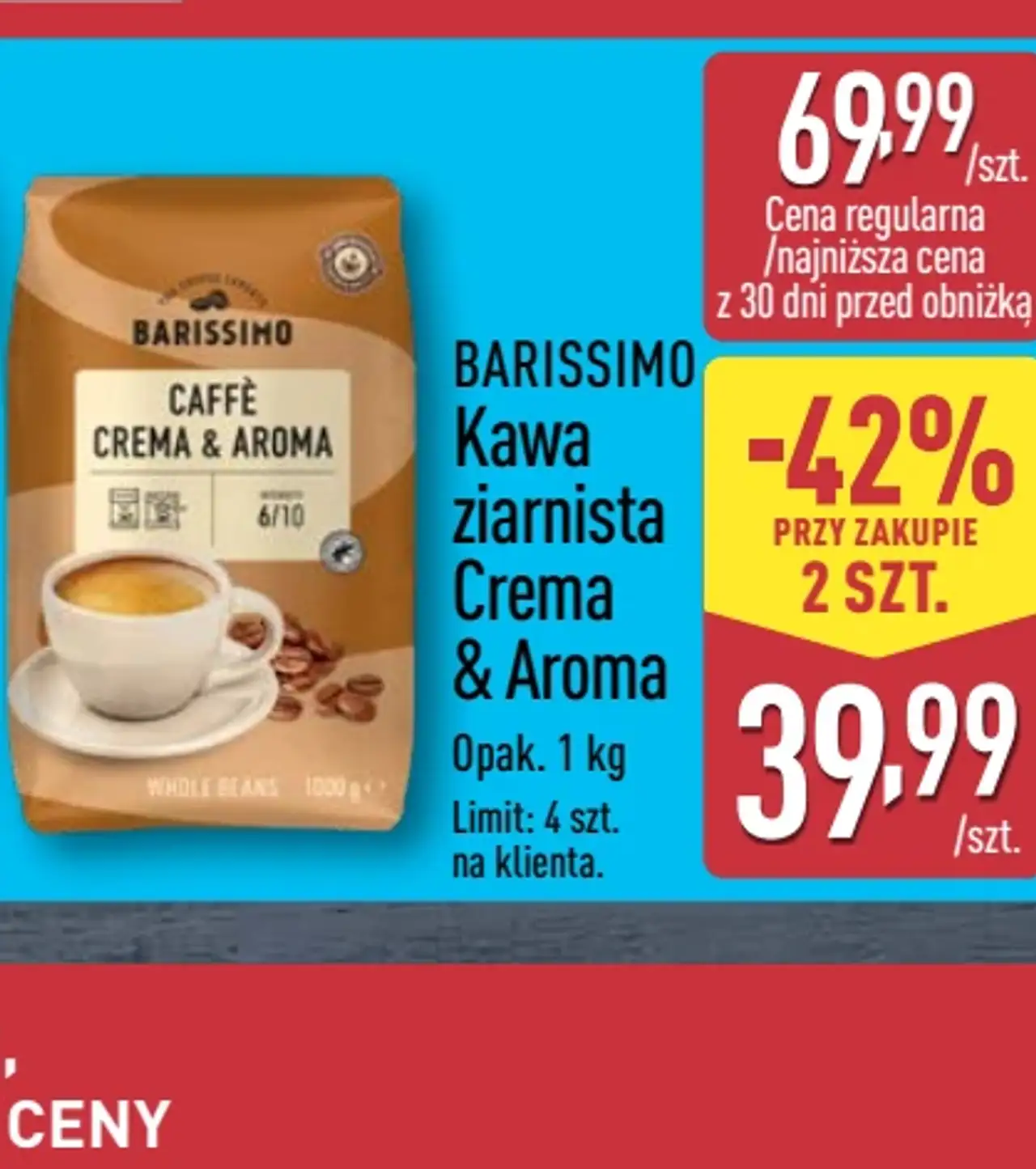 Barissimo Kawa ziarnista Crema & Aroma