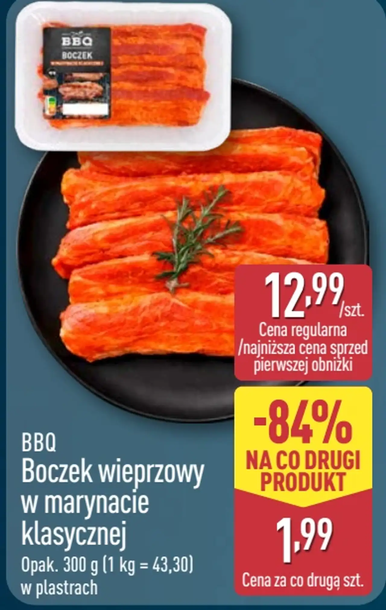 BBQ Boczek wieprzowy w marynacie klasycznej