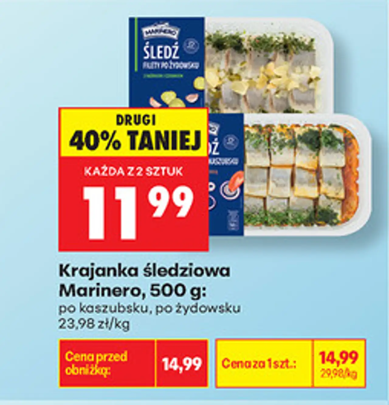 Krajanka śledziowa Marinero, 500 g: po kaszubsku, po żydowsku