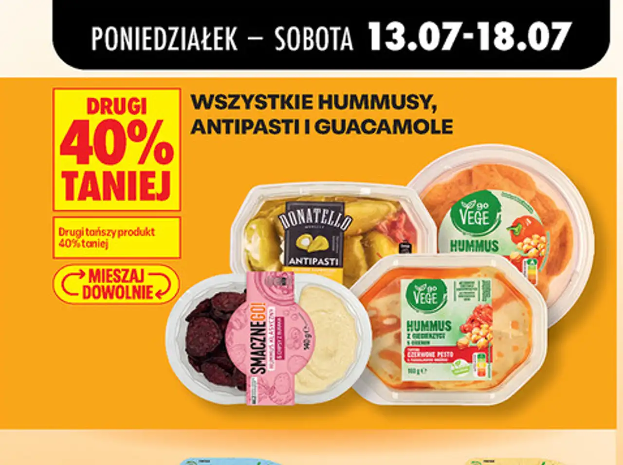 Wszystkie hummusy, antipasti i guacamole (Go Vege, Donatello, Smacznego)