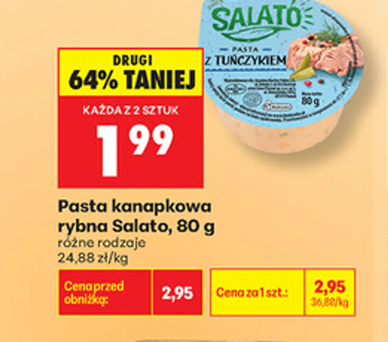 Pasta kanapkowa rybna Salato, 80 g