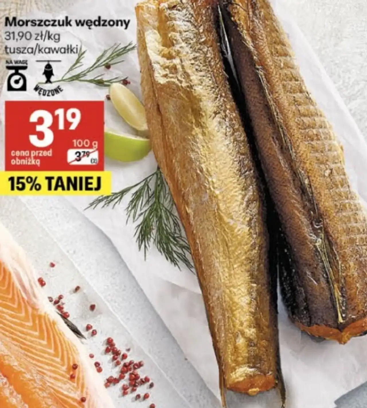 Morszczuk wędzony tusza/kawałki