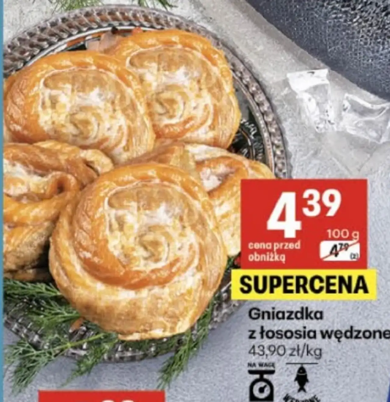 Gniazdka z łososia wędzone