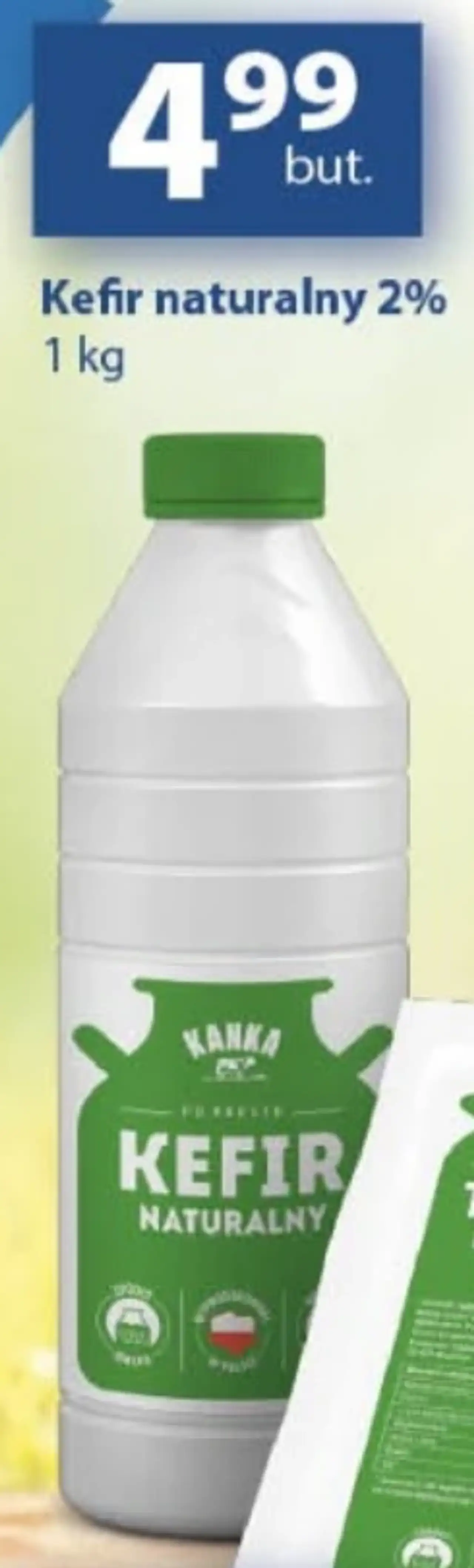 Kanka Kefir naturalny 2% 1 kg