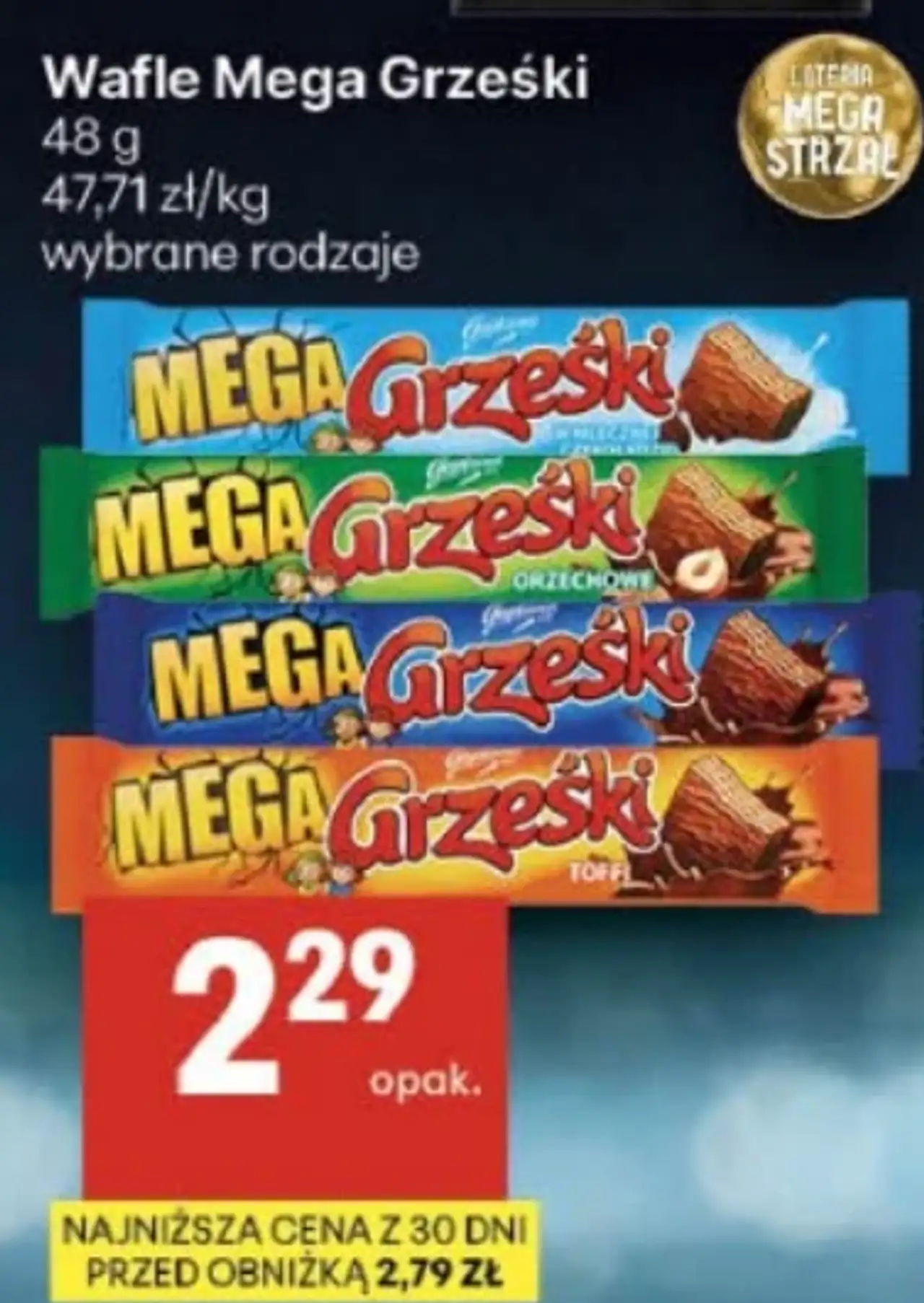 Wafle Mega Grześki
