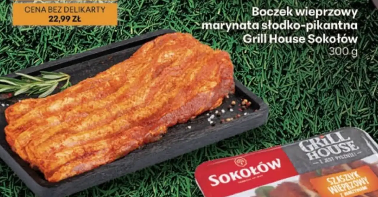 Boczek wieprzowy marynata słodko-pikantna Grill House Sokołów