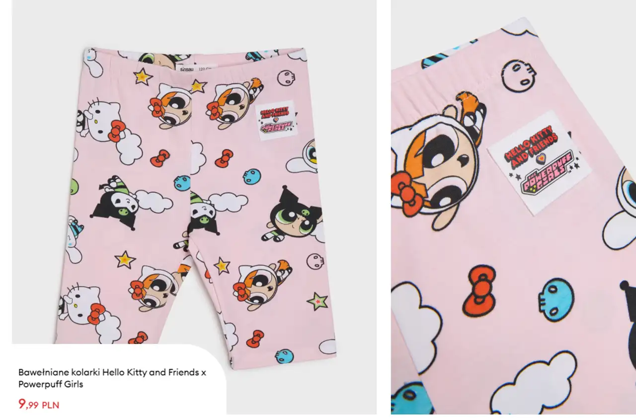 Bawełniane kolarki Hello Kitty and Friends x Powerpuff Girls