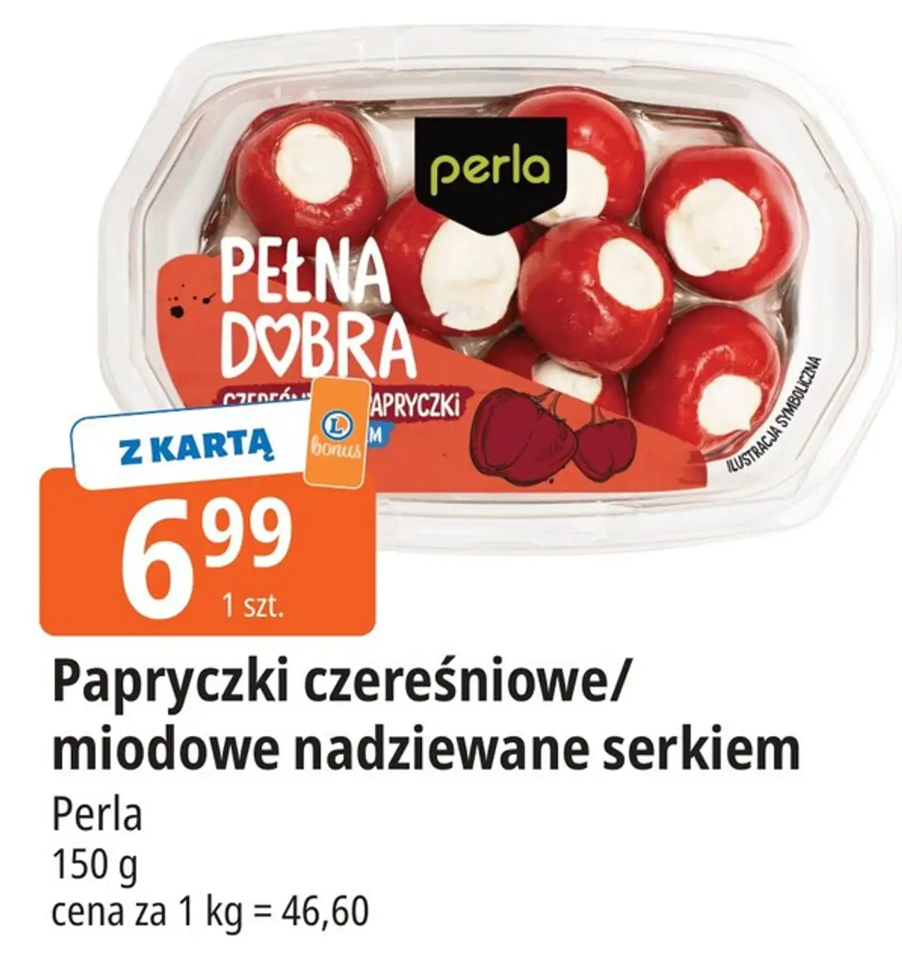 Papryczki czereśniowe/miodowe nadziewane serkiem Perla