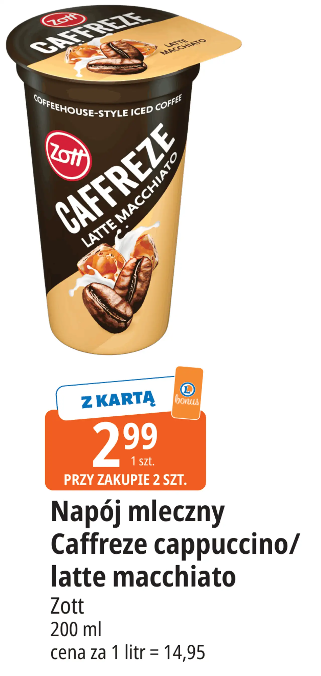 Zott Caffreze cappuccino/latte macchiato