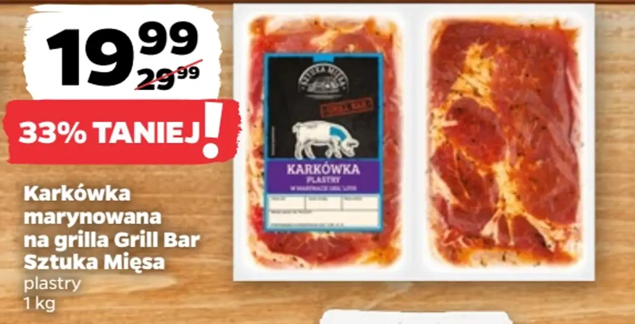 Karkówka marynowana na grilla Grill Bar Sztuka Mięsa