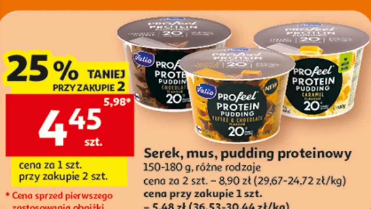 Valio Profeel Serek, mus, pudding proteinowy