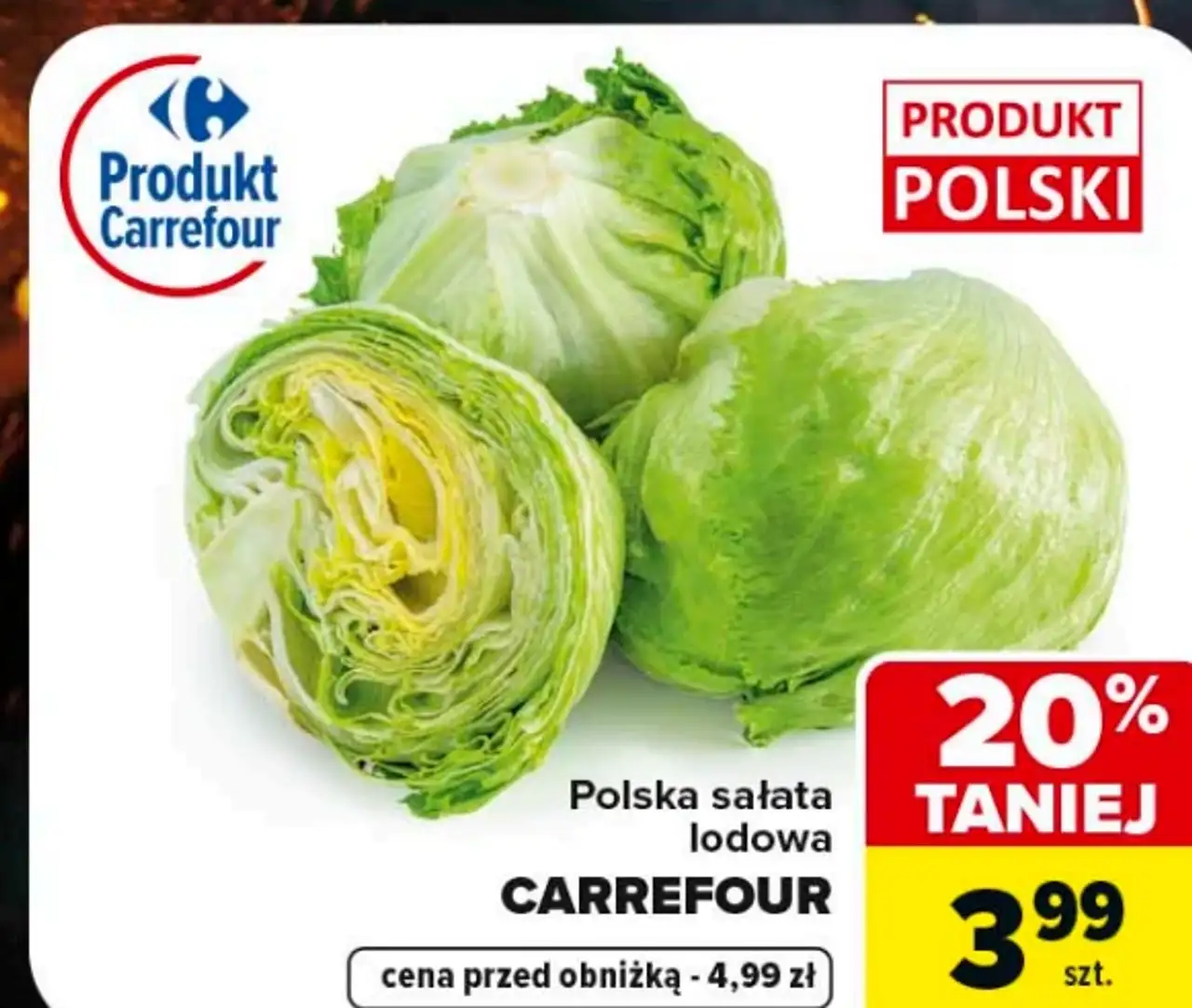 Polska sałata lodowa CARREFOUR