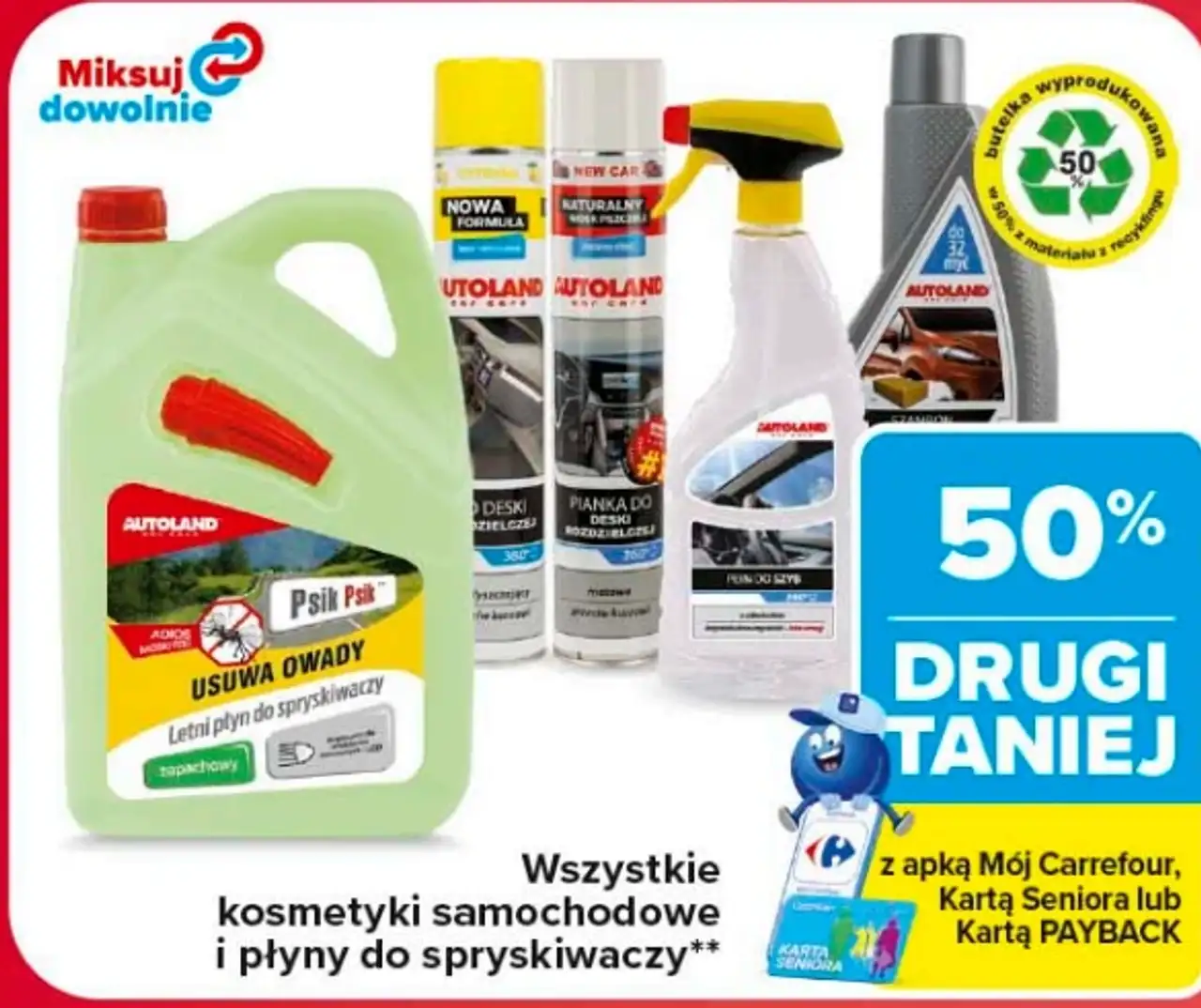 Wszystkie kosmetyki samochodowe i płyny do spryskiwaczy Autoland