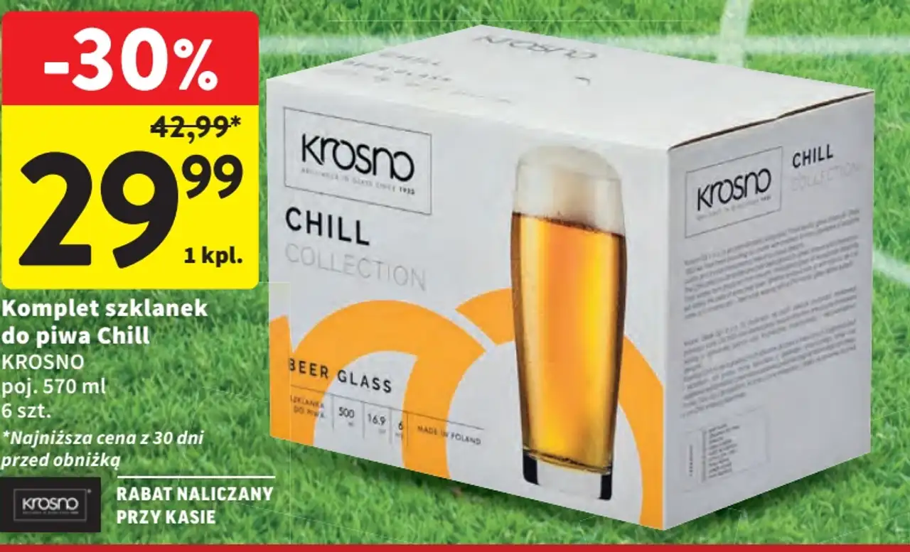Komplet szklanek do piwa Chill KROSNO