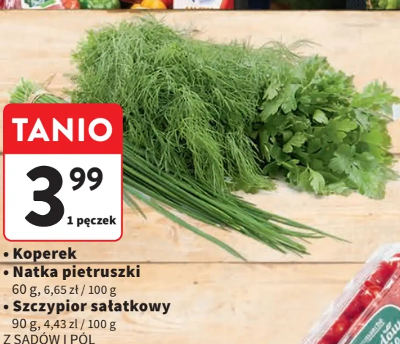 Koperek, Natka pietruszki, Szczypior sałatkowy Z Sadów i Pól