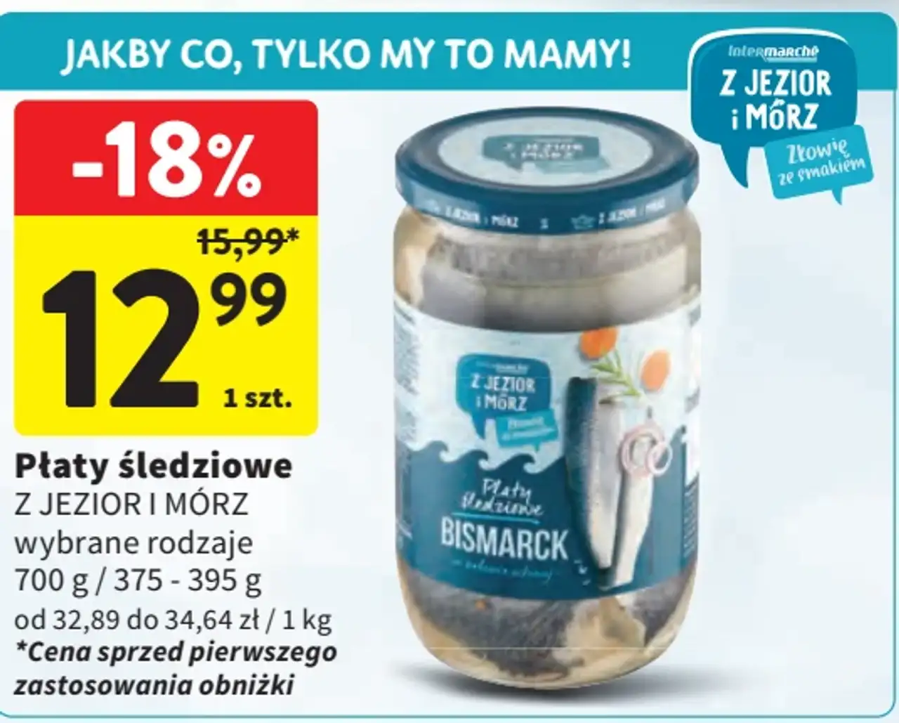 Płaty śledziowe Z JEZIOR I MÓRZ