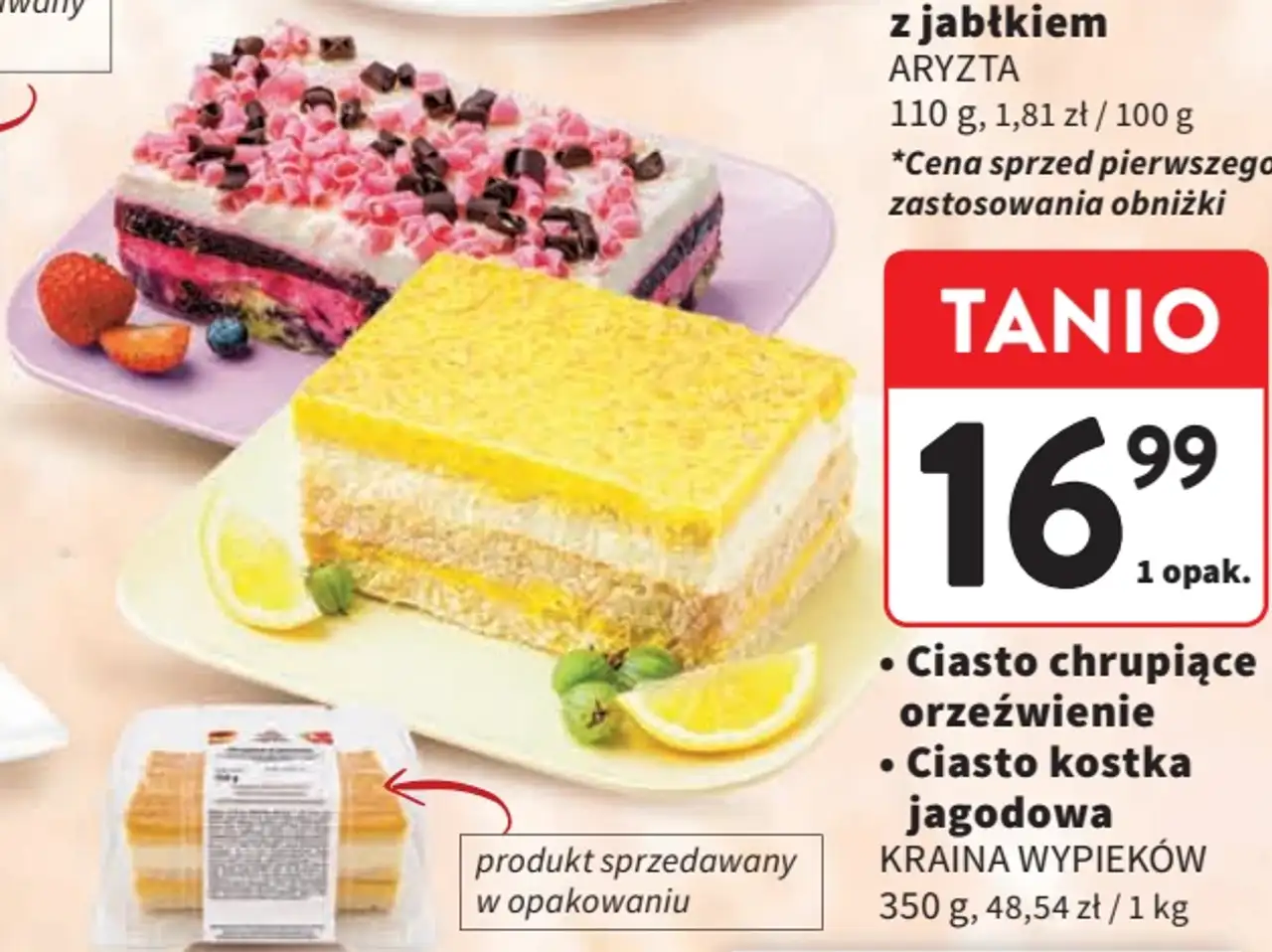 Ciasto chrupiące orzeźwienie / Ciasto kostka jagodowa KRAINA WYPIEKÓW