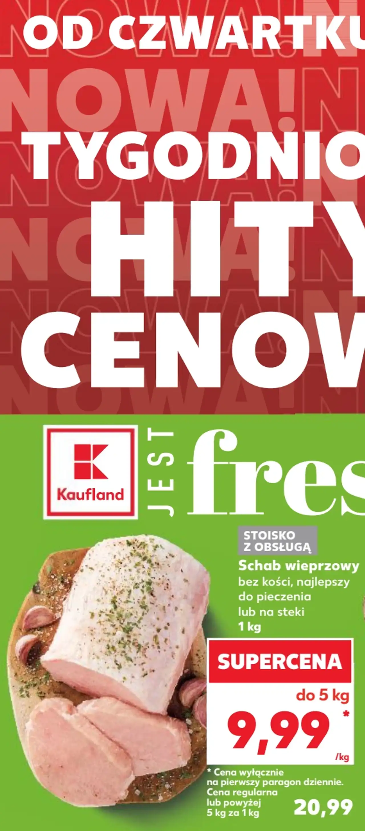 Schab wieprzowy bez kości, najlepszy do pieczenia lub na steki