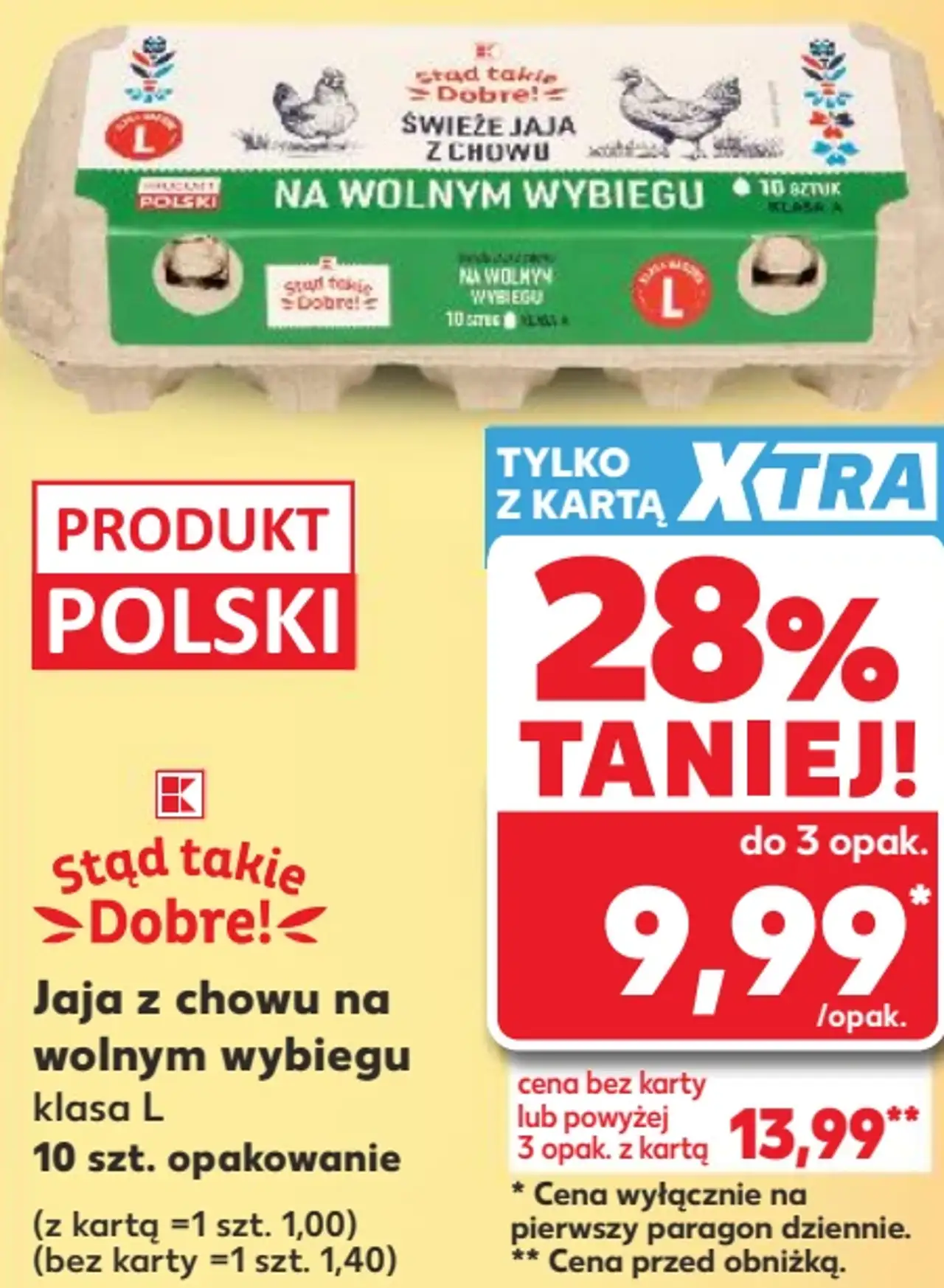 Stąd takie Dobre! Jaja z chowu na wolnym wybiegu klasa L