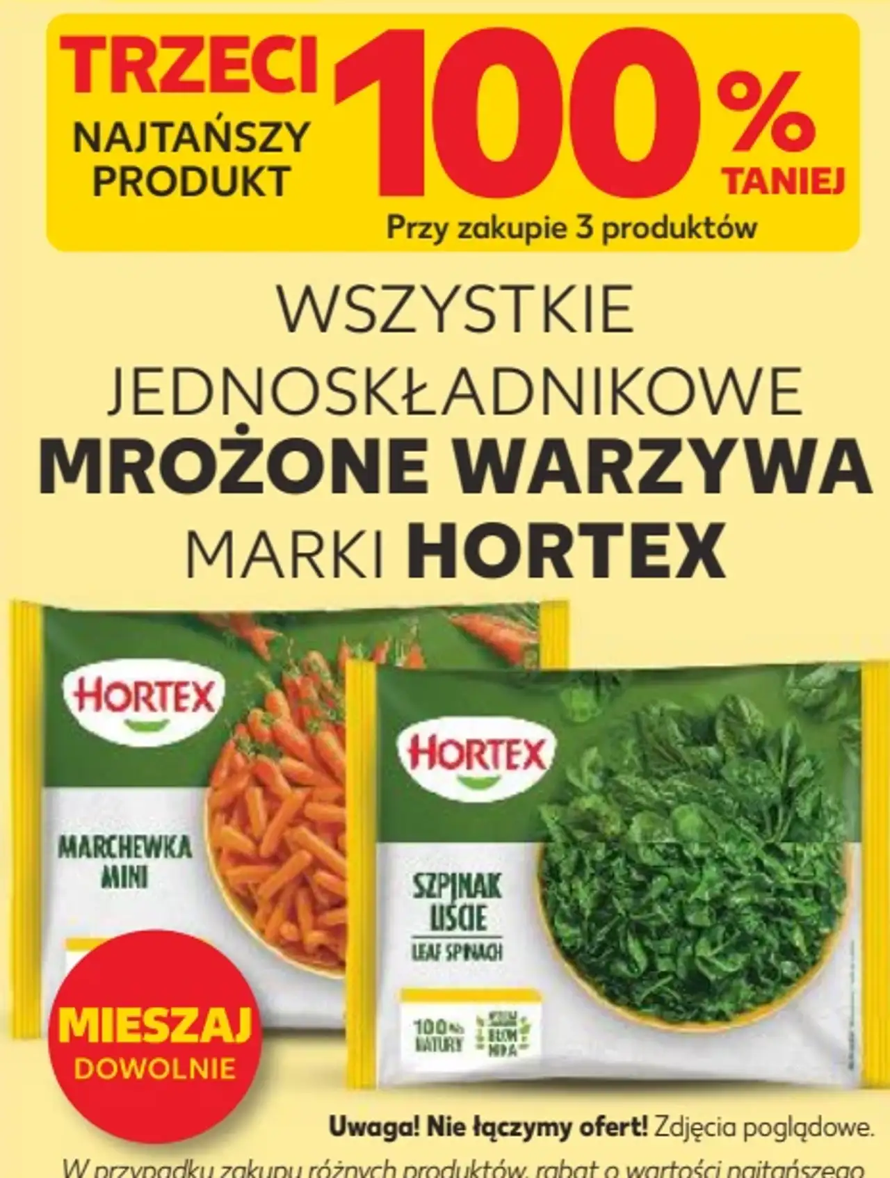 Hortex Jednoskładnikowe mrożone warzywa