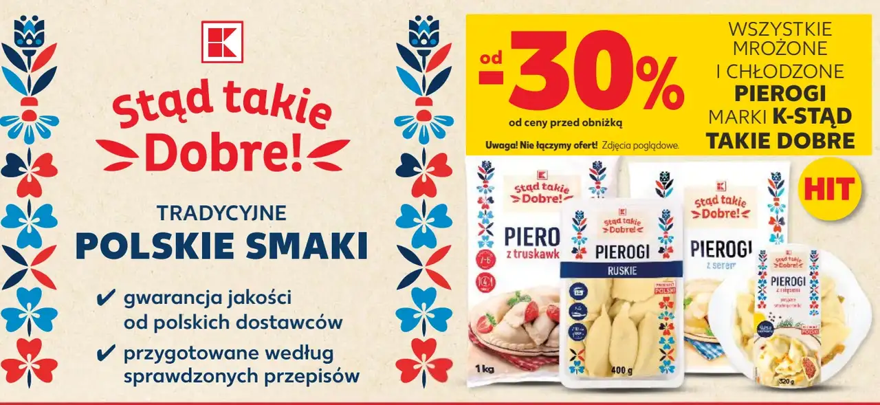 Wszystkie mrożone i chłodzone pierogi marki K-Stąd Takie Dobre