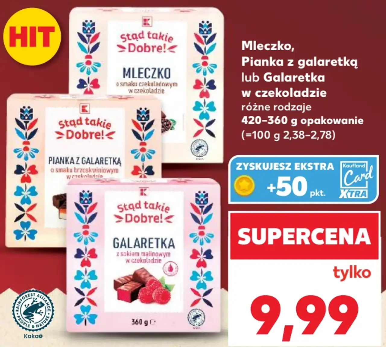 Stąd takie Dobre! Mleczko, Pianka z galaretką lub Galaretka w czekoladzie