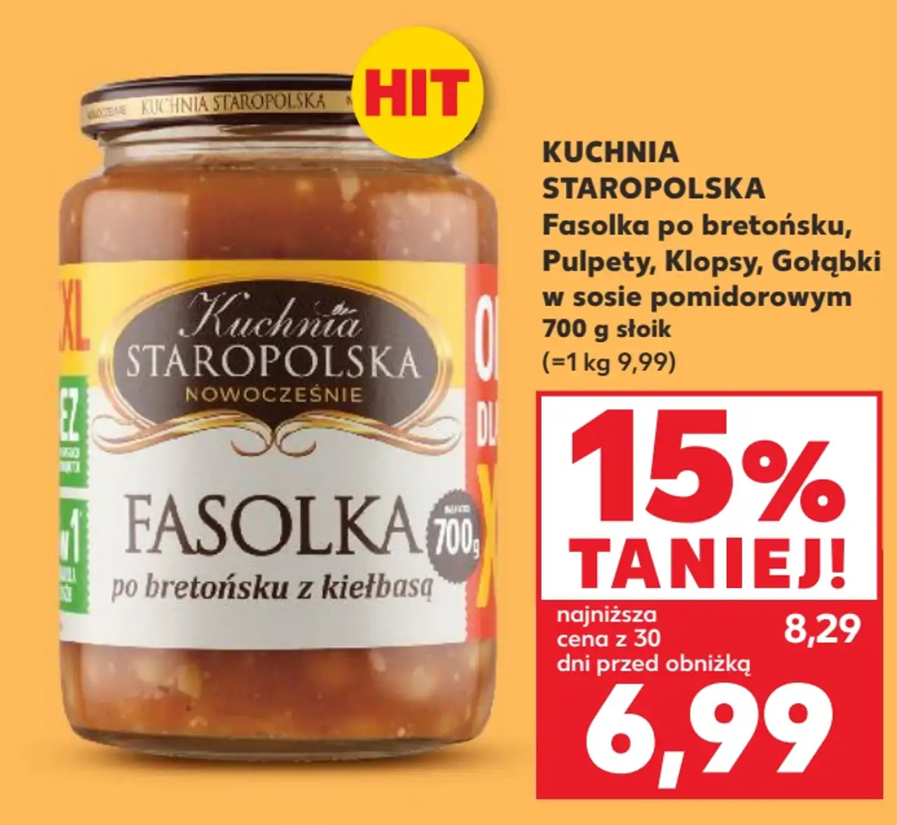 Kuchnia Staropolska Fasolka po bretońsku, Pulpety, Klopsy, Gołąbki w sosie pomidorowym