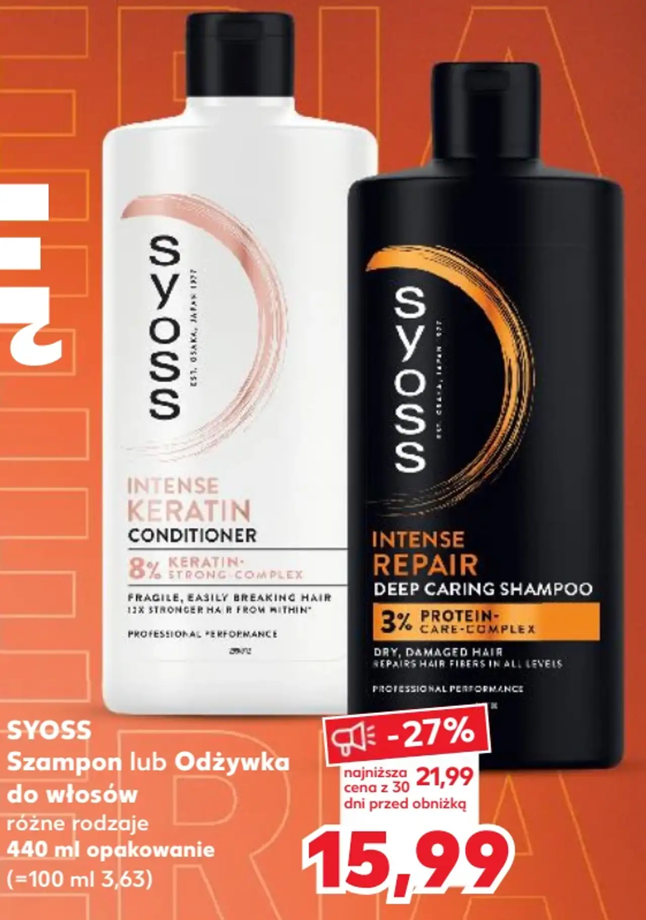 Syoss Szampon lub Odżywka do włosów