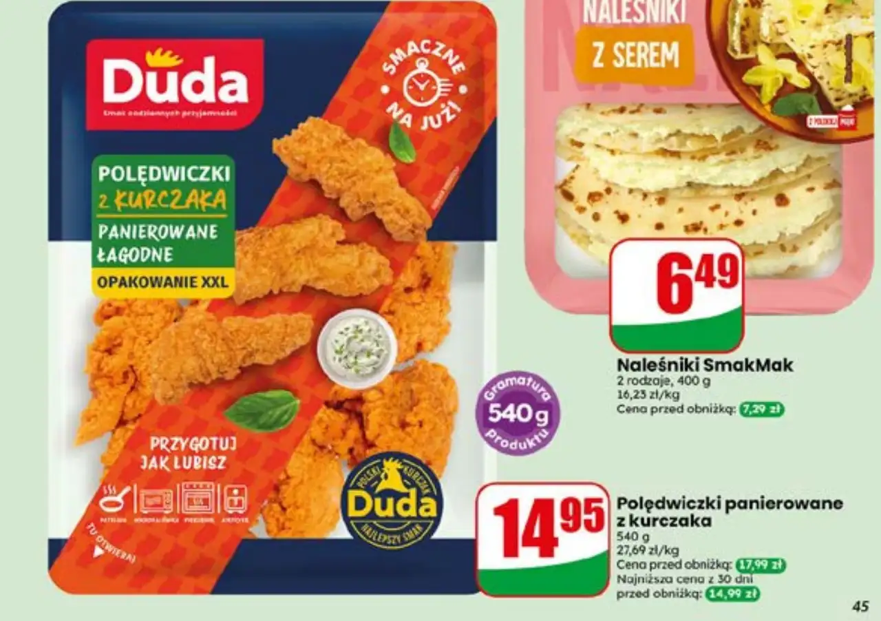 Polędwiczki panierowane z kurczaka Duda