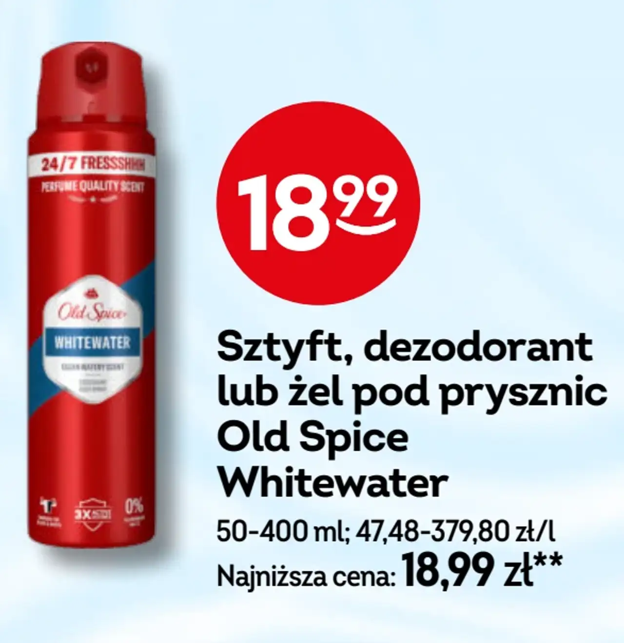 Sztyft, dezodorant lub żel pod prysznic Old Spice Whitewater
